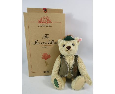 Limited edition Steiff The Sherwood Bear Exclusively made for Cannaught house, 340 of 1500. With box.