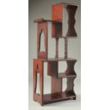 A ORIENTAL TIERED DISPLAY STAND, 54.5cm high.