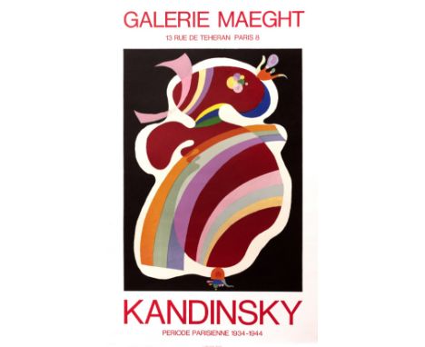 After Wassily Kandinsky (1866-1944)  Galerie Maeght Periode Parisienne Kandinsky exhibition poster  lithograph published by M