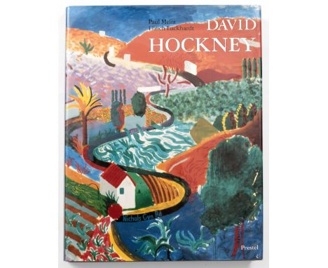 (Book) Paul Melia and Ulrich Luckhardt David Hockney, Paintings signed in pen by David Hockney published by Prestel, New York