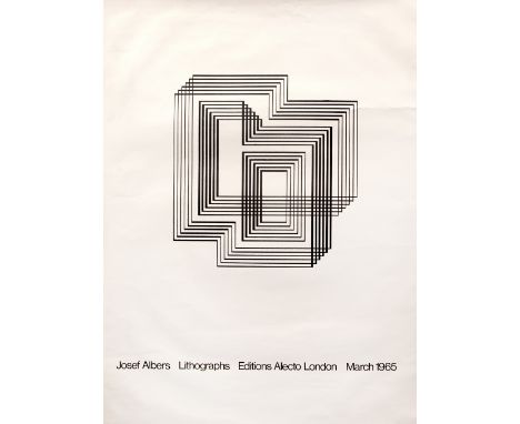 Josef Albers (1888-1976) Edition Alecto Albers lithographs poster, 1965 lithograph 78cm x 57.5cm, unframed.
