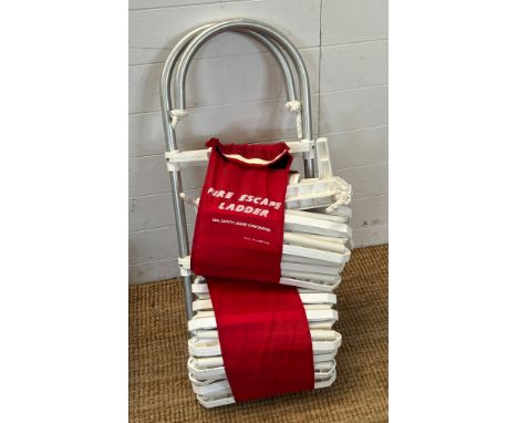 A fire escape ladder