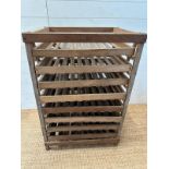 A vintage apple rack with eight drawers (H91cm W62cm D49cm)
