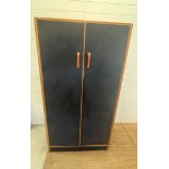 A painted G-Plan two door wardrobe (H176cm W92cm D54cm)