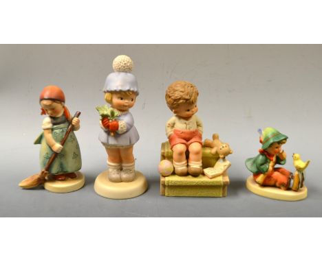A Goebel figure; another; Lucie Attwell figures (2) (4)