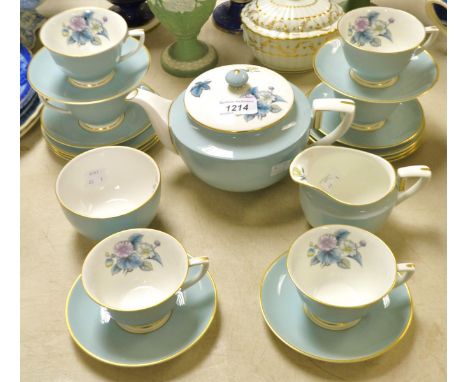 A Royal Worcester woodland tea set for six