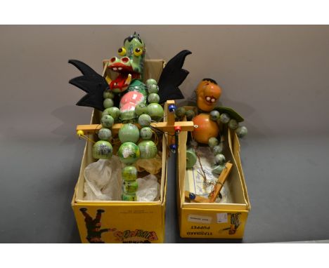 Mother Dragon - Pelham Puppets SL 63 Range,  hollow moulded head, ball eyes,  with painted features, opening mouth, scale mou