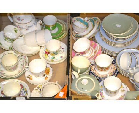 Tableware - a Royal Doulton four setting dinner and tea service; a Poole duet set; a Queens china trio; others, Poole, Royal 