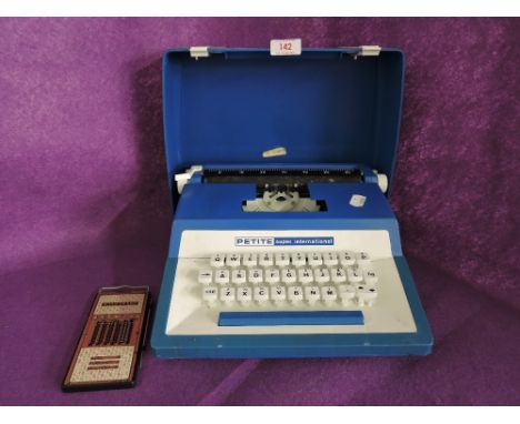 A vintage typewriter the Petite Super International