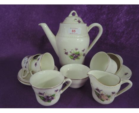A vintage tea service by Portland pottery 1930's design