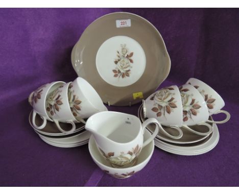 A vintage tea service by Queen Anne