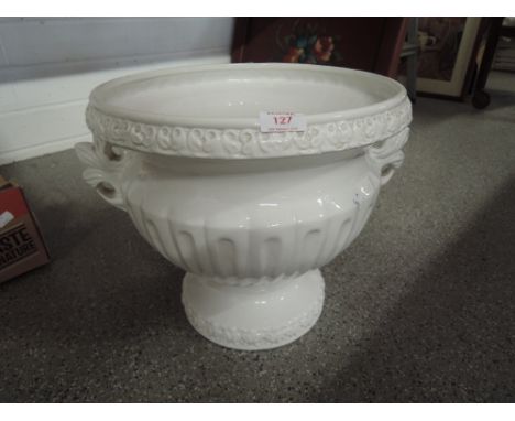 A large modernist ceramic planter