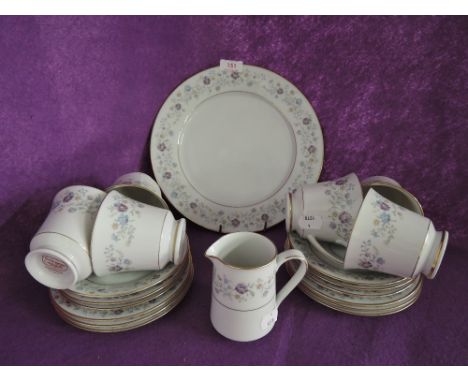 A part tea service by Noritake in the Longwood pattern