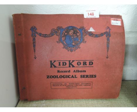 A vintage 78rpm shellac album set The Zoological series