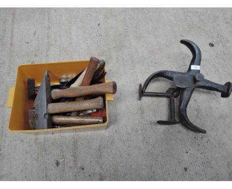 A box of Blacksmiths tools