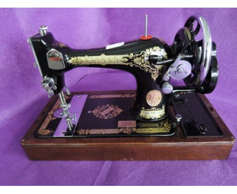 A vintage singer sewing machine serial no. Y9693823 