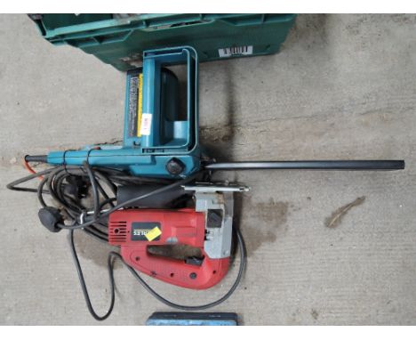 An electric chainsaw (for repair) and jig saw