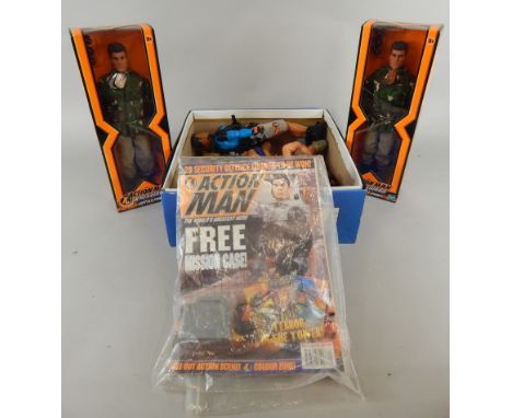 Various modern Action Man, to include Battle Force X-Missions figure, another similar (boxed) and a quantity of other unboxed