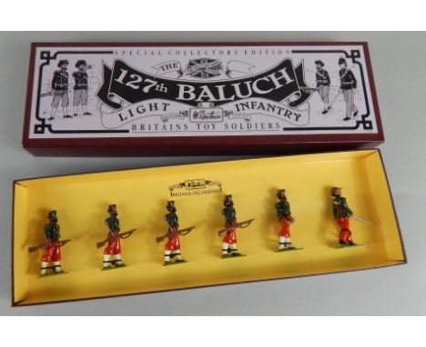 A W. Britains special collector's edition soldier set, the 127th Baluch LIght Infantry soldier set. (boxed with certificate)