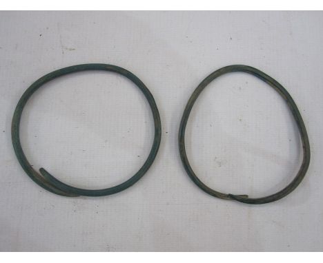 A Pair of Hallstatt Culture (Bronze Age) armlets/currency rings, circa 1200-1000 BC.

