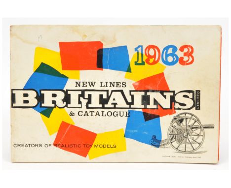 Britains - Original 1963 Trade Catalogue. Comprising: 'New Lines &amp; Catalogue', monochrome/colour, illustrated, 72 pages. 