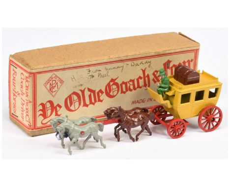 Modern Products - Stage Coach - 'Ye Olde Coach &amp; Four', Boxed. Circa 1950s. Complete with luggage &amp; driver. Condition