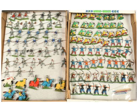 Britains, Herald, Swoppets &amp; Britains Deetail - A Large Group of 'Knights' Figures. Includes figures from Herald counter 