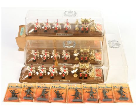 Crescent &amp; Lone Star - A Group of Ceremonial Coaches and Packaged Figures. Comprising: 3 x Crescent 1302 'Royal State Coa