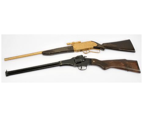 Lone Star &amp; Joal (Spain) - A Pair of Toy Rifles. Lone Star is lever action, Joal is revolver-type. Conditions generally a