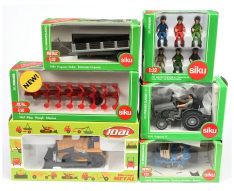 Siku &amp; Joal - A Group of Boxed Farm Vehicles, Equipment &amp; Figures. Comprising: Siku 3470 'Ferguson TE' (1:32 scale); 