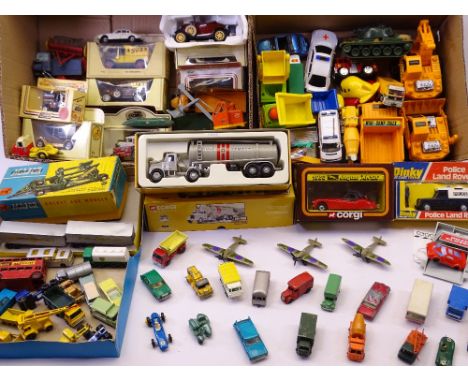 VINTAGE &amp; LATER CORGI, DINKY, LESNEY &amp; MATCHBOX DIECAST VEHICLES, an empty box for A Bloodhound Guided Missile Loadin