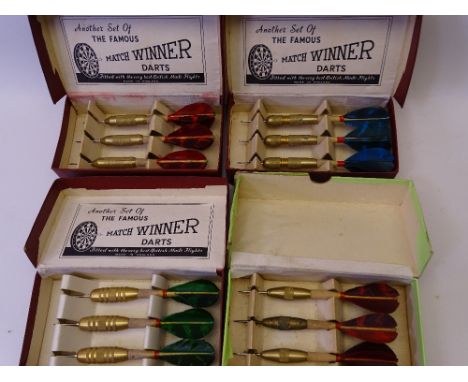 SPORTING MEMORABILIA - 'Another Set of The Famous Match Winner Darts', three boxed sets and a Top Score Darts Box Set