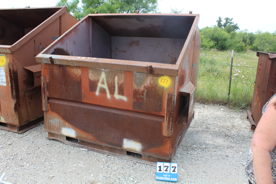 { Option of lots 177, 178, 179 } METAL SCRAP CONTAINERS
