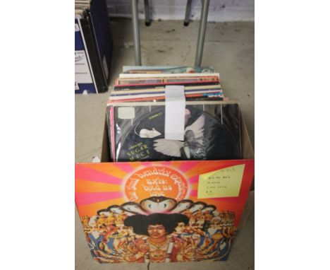 Vinyl - LPs and 12 inch singles - A collection of 50 plus to include Axis bold as love - Jimi Hendrix Experience 1980's reiss