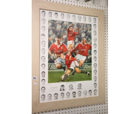Rugby - British Lions 'Lions Victorious' print Ltd Edition 51/480 