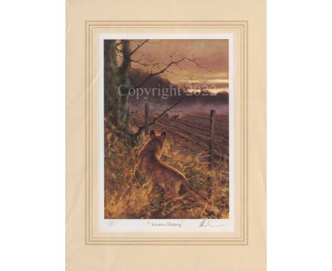 Mick Cawston Limited Edition Print Copy No.205, Image area 15” x 10”
Guide Price £80-£100. Mounted in a single cream washilin