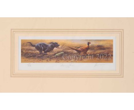Mick Cawston Limited Edition Print Copy No.398, Image area 3.5” x 13.5”
Guide Price £80-£100. Mounted in a single cream washi