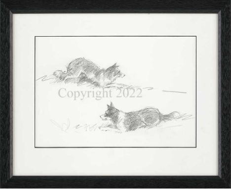 Mick Cawston Pencil Sketch. Unsigned. Newly framed and mounted.  Image area 10” x 14” Guide Price £150 - £250 Condition Excel