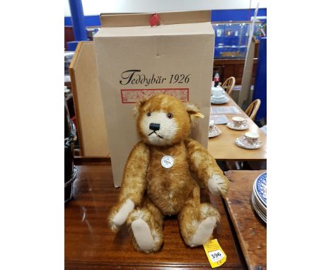 STEIFF BEAR WITH BOX AND PAPERS 