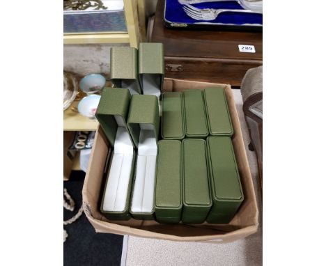 10 LEATHERETTE BANGLE JEWELLERY BOXES