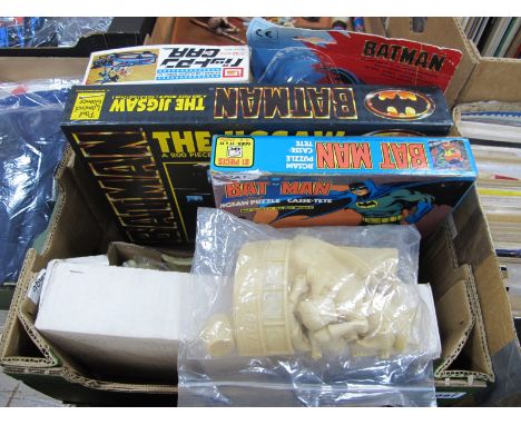 Batman Toys Bikin Figure, in blister pack, Aurora kit, Imai car, two jigsaws, stick on badge.