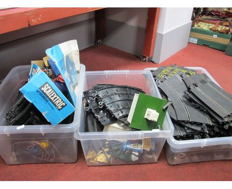 Scalextric, to include lap recorders, cars, power pack, track:- Three Boxes.
