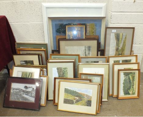 A collection of amateur watercolours and drawings by K Garton, mainly Dartmoor scenes.
