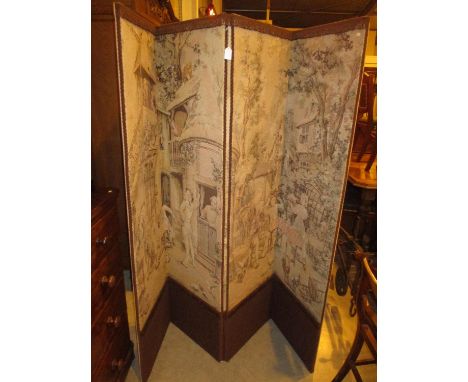 Tapestry 4 Fold Dressing Screen