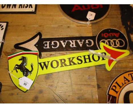 Two Car Arrow Signs