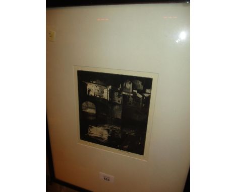 Arthur Ralph Middleton Todd, (1891-1966), Artists Proof Etching, Ponte Vecchio