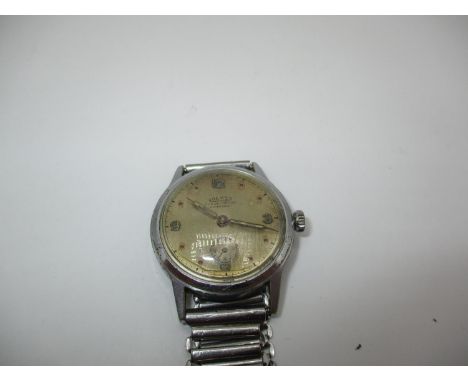 Roamer Vintage Stainless Steel Military Type Wristwatch, case no. 3578