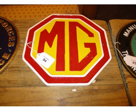 MG Car Wall Plaque