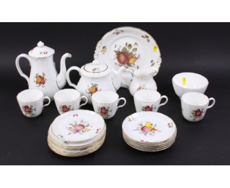 A Royal Worcester bone china "Delecta" part tea service