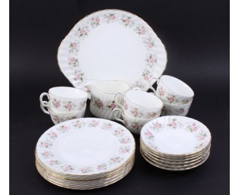 A Minton bone china "Spring Bouquet" part tea service